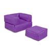 Sillón + Puf Niño Exteriores Poliester Wellhome 65x40x50 Morado