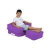 Sillón + Puf Niño Exteriores Poliester Wellhome 65x40x50 Morado