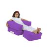 Sillón + Puf Niño Exteriores Poliester Wellhome 65x40x50 Morado