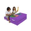 Sillón 2 Pl + Puf Niños Poliester Wellhome 100x40x50 Morado