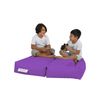 Sillón 2 Pl + Puf Niños Poliester Wellhome 100x40x50 Morado