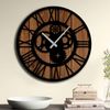 Reloj Decorativo Mdf Con Estilo Engranajes