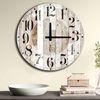 Reloj Decorativo Mdf Wellhome Tablón Blanco D.50