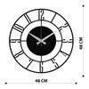 Reloj De Pared Metal Wellhome Decorativo Básico 48x48x12
