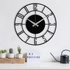 Reloj De Pared Metal Wellhome Decorativo Básico 48x48x12