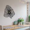 Reloj De Pared Metal Wellhome Decorativo Con Estilo De Flor 70x70x0,15