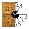 Reloj De Pared Madera Wellhome Decorativa Alternativo 58x3x58