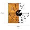 Reloj De Pared Madera Wellhome Decorativa Alternativo 58x3x58