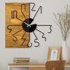 Reloj De Pared Madera Wellhome Decorativa Alternativo 58x3x58