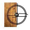 Reloj De Pared Madera Wellhome Decorativa Circular 56x3x58