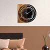 Reloj De Pared Madera Decorativa Con Estilo "rotaciones"