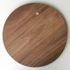 Espejo Decorativo Circular Sencillo Madera Wellhome