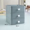 Organizador De Maquillaje 3 Cajones Gris Wellhome