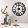 Reloj De Pared Metal Decorativo Con Estilo "numeros Romanos"  50x50
