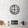 Reloj De Pared Metal Decorativo Con Estilo "numeros Romanos"  50x50