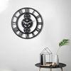 Reloj De Pared Metal Decorativo Con Estilo "engranjes"  50x50