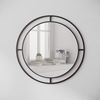 Espejo Decorativo Circular Oscuro Wellhome