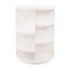 Organizador De Maquillaje Circular Blanco Wellhome