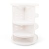 Organizador De Maquillaje Circular Blanco Wellhome