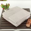 Set 2 Toallas De Mano Gris Claro Y Blanco 50x90 Wellhome