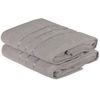 Set 2 Toallas De Baño Azul Claro Y Gris Claro 70x140 Wellhome