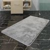 Alfombra De Baño Gris Rectangular