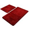 Set De Alfombras De Baño (2 Piezas) Rojo