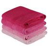 Set 4 Toallas Mano Rosa Claro, Rosa, Rosa Palo, Fucsia 70x140 Wellhome