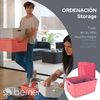 Pack 4 Life Story Caja Almacenaje  Con Tapa Medium 25l Rose