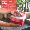 Herméticos Super Lock Micro 680 Ml Para Cocinar Y Transportar Alimentos.