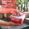 Set 4 Herméticos Super Lock Micro. Para Cocinar Y Almacenar En Microondas.