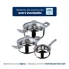 Juego De Bateria De Cocina 5pc "alexia" + Set 3 Sartenes (16/20/24cm) En Aluminio Prensado