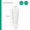 Pack 24 Vasos Tubo Reutilizable 315ml Sp Berner Kitchenware