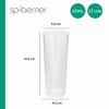 Pack 32 Vasos Tubo Reutilizable 315ml Sp Berner Kitchenware