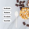 Pack De 50 Cucharitas De Postre Reutilizable