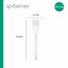 Pack 100 Tenedores Reutilizable Sp Berner Kitchenware