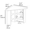 Escritorio 73,8x80x20 Nogal Wellhome