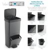 Cubo De Basura 70l, Vertical, 2 Compartimento Wellhome