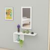 Estantería Con Espejo Multiusos Blanco Wellhome