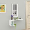 Estantería Con Espejo Multiusos Blanco Wellhome