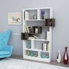 Librería Blanco-nogal 160x90x22 Wellhome