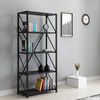 Librería Negro Efecto Mármol 150x64,2x30 Wellhome