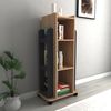 Librería Pino Atlántico-antracita 120x40x60 Wellhome