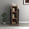 Librería Pino Atlántico-antracita 120x40x60 Wellhome