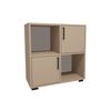 Librería Beige 75x72x35 Wellhome