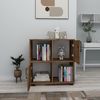 Librería Nogal Claro 75x72x35 Wellhome