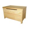 Baul Recto En Madera De Pino Acabado Sin Barniz, 70x40x44 Cm Wellhome