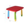 Mesita Infantil Rectangular Roja En Plástico 73x58x48cm Wellhome