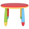 Mesita Infantil Redonda Roja En Plástico Ø70xh.48cm Wellhome