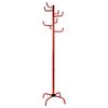 Perchero Tree Metalico Rojo Con 8 Perchas, 50x50x183 Cm